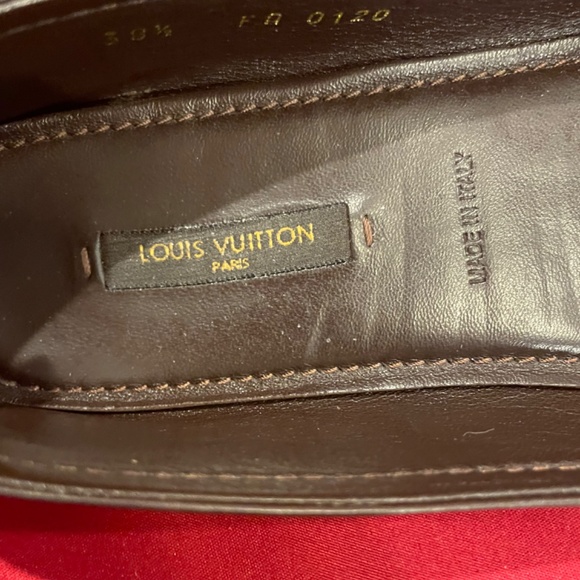 LOUIS VUITTON BROWN FLATS - Picture 7 of 9